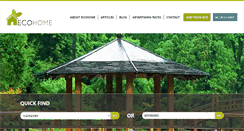 Desktop Screenshot of ecohomesite.com